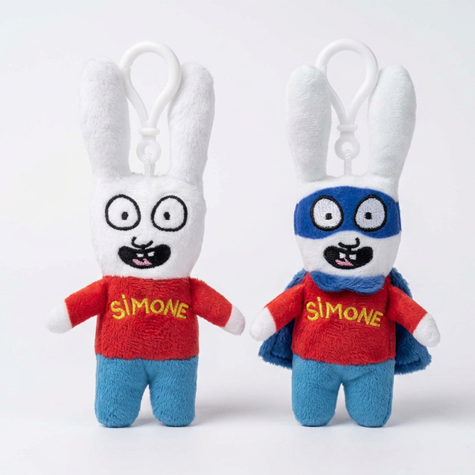 (Mis 0) SIMONE IL CONIGLIO Peluche Portachiavi 10cm – 2ass…x24…x288